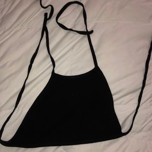 Black Halter Top